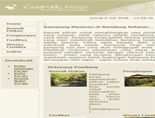 Tablet Screenshot of kampungpago.com